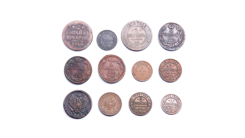 Vender una colección de monedas de oro y plata
